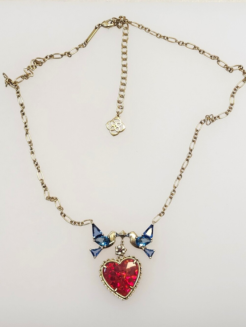 New W/Out Tags Kendra Scott Gold-Tone Disney Snow White Heart Necklace